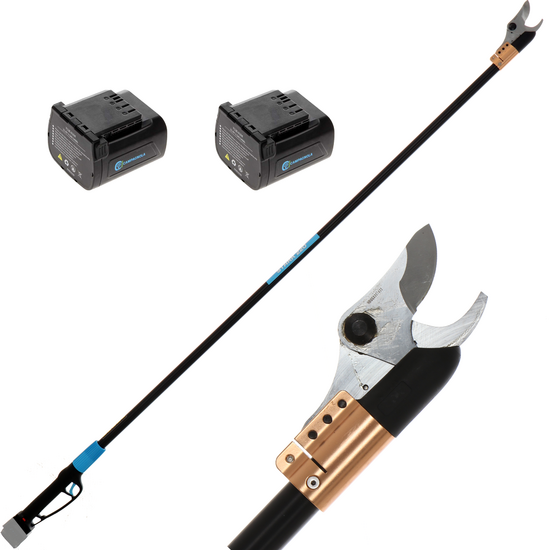 Tijeras de poda el&eacute;ctricas Campagnola STARK 220 - Kit con 2 bater&iacute;as de 21.6V/2.5 Ah y cargador multiple