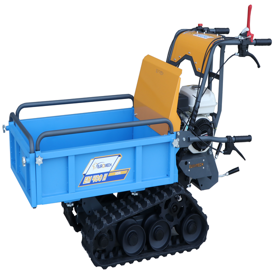 Carretilla con motor, de orugas, EuroMech EM400H-Agri - Caj&oacute;n extensible con capacidad de 400 kg