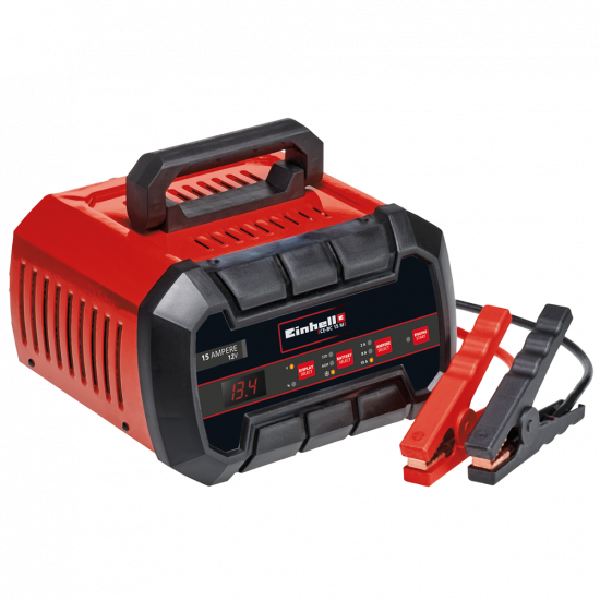 Einhell CE-BC 15 M - Cargador de bater&iacute;as de coche y moto - 12V  - acero/pl&aacute;stico