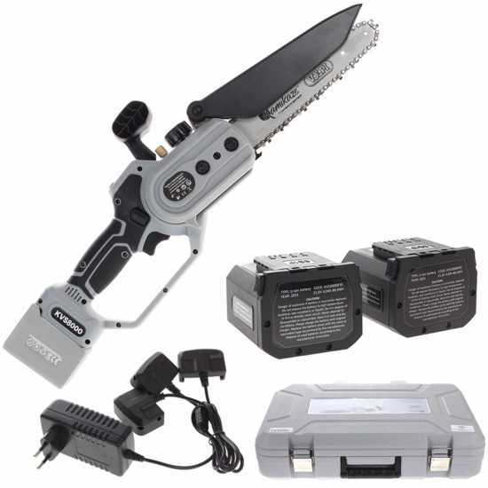 Podadora manual de bater&iacute;a Volpi KVS8000 - 21.6V 4 Ah - espada de 19 cm