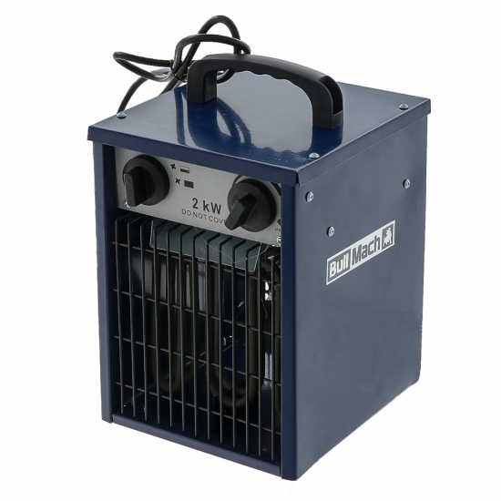 BullMach BM-EFH 2H - Generador de aire caliente el&eacute;ctrico monof&aacute;sico con ventilador - 2 kW