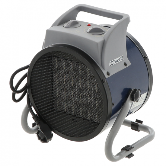 BullMach BM-EFH 2RC - Generador de aire caliente el&eacute;ctrico - Elemento calentador de cer&aacute;mica - 2 kW