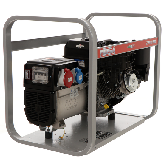 MOSA GE 8000 BBT - Generador de corriente a gasolina 6.4 kW - Continua 5.6 kW Trifásico - Motor B&S XR2100