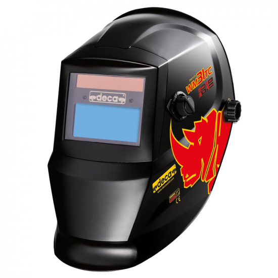 M&aacute;scara profesional Deca a casco para soldar WM31TC LCD DIN 9&gt;13