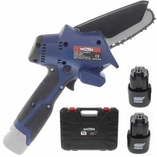 Podadora manual de bater&iacute;a BullMach Kairos 10 - incluye 2 bater&iacute;as de 16V 2Ah