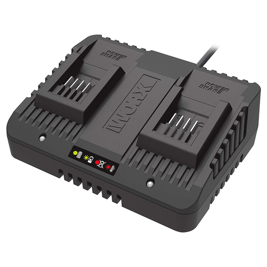 Cargador de bater&iacute;a estandar WORX WA3772 - 20V - Enganche doble