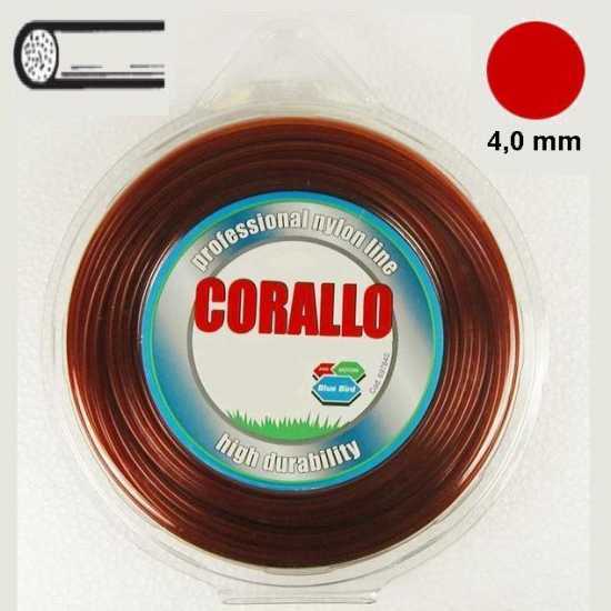 Hilo Corallo para desbrozadoras de ruedas &Oslash; 4,0 mm - m 35 - secci&oacute;n redonda