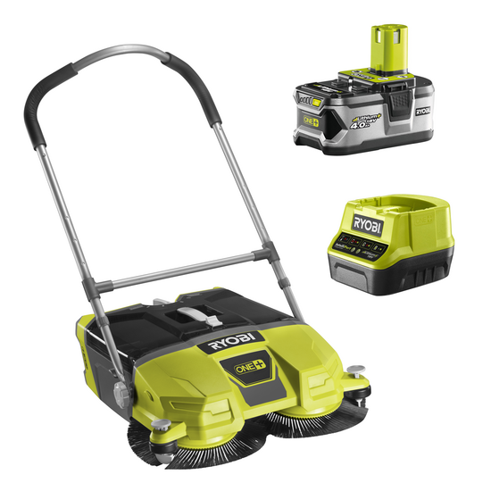RYOBI R18SW3-0 - Barredora de bater&iacute;a con recogedor - 18 V - 4 Ah