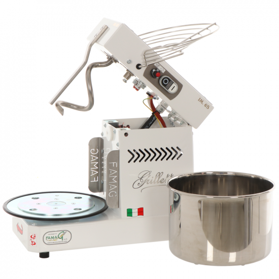 Famag Grilletta IM 6S/230 10 velocidades - Amasadora de espiral 6 kg con cabezal abatible
