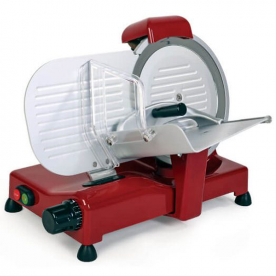 RGV Vintage 250 Roja -Cortadora de fiambre con cuchilla templada 250 mm - 140 W