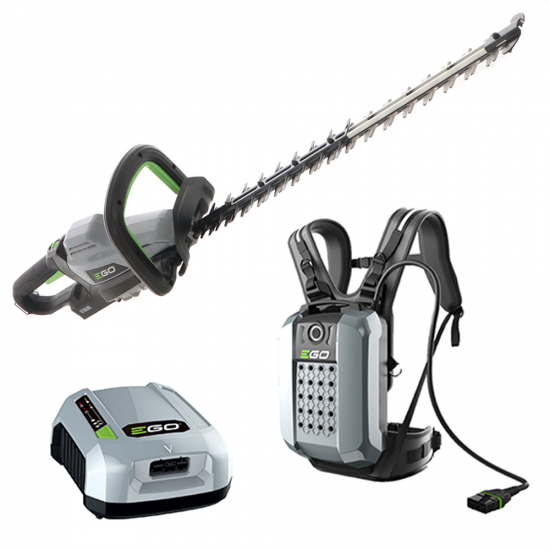 Cortasetos de mochila EGO HTX 6500 de batería Professional-X EGO BAX1500 da 56 V - 28 Ah