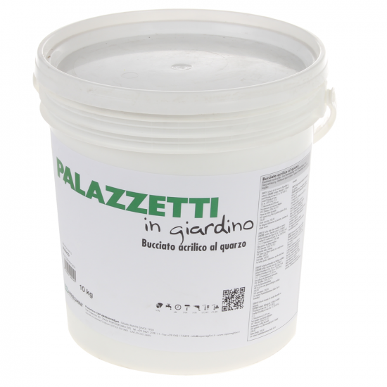 Pintura de cuarzo blanca Palazzetti - Barbacoas y cocinas de exterior en cemento