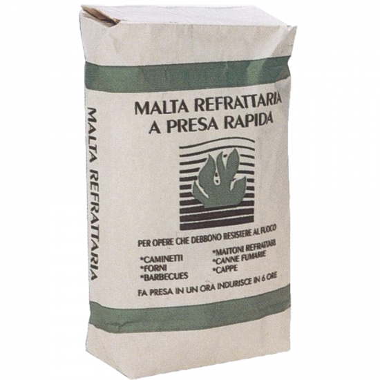 Mortero refractario Palazzetti para barbacoas/cocinas de exterior en cemento