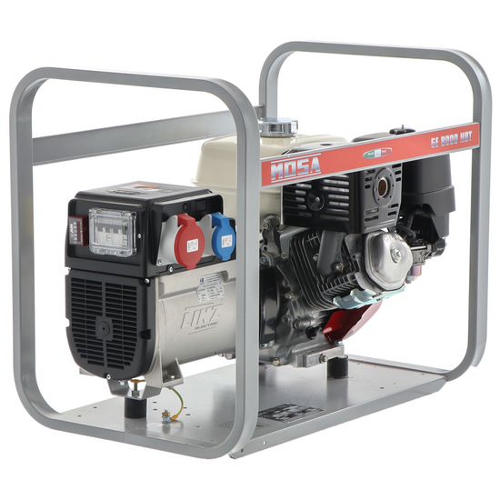 MOSA GE 8000 HBT - Generador de corriente 6.4 KW trif&aacute;sica - Alternador italiano - Motor Honda GX390