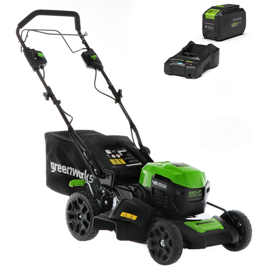 Cortacésped autopropulsado de batería Greenworks GD48LM46SP 48 V - 46 cm