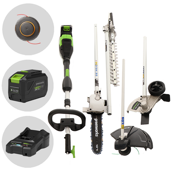 Greenworks GD48TX - Desbrozadora multifunci&oacute;n de bater&iacute;a - 48V - 4Ah