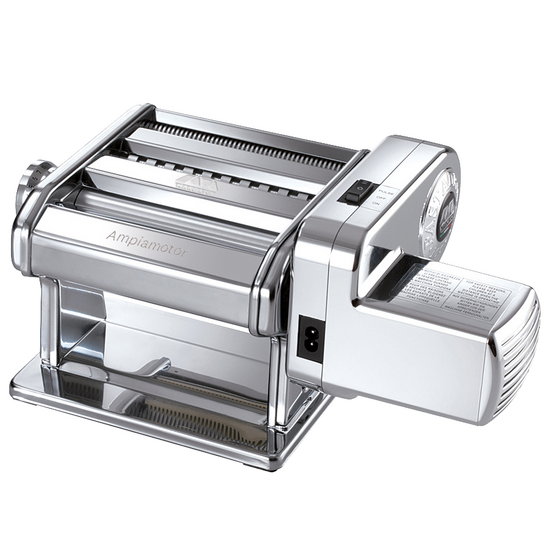 Marcato Ampiamotor - M&aacute;quina el&eacute;ctrica/manual de hacer pasta INOX 100W