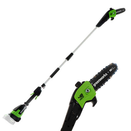 Podadora de bater&iacute;a con p&eacute;rtiga y barra alargadora Greenworks G48PS 48 V - SIN BATER&Iacute;AS NI CARGADOR