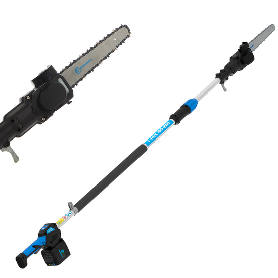 Podadora manual el&eacute;ctrica de bater&iacute;a Campagnola T-REX 160 - 240 con p&eacute;rtiga - Bater&iacute;a de 21,6 V 5 Ah