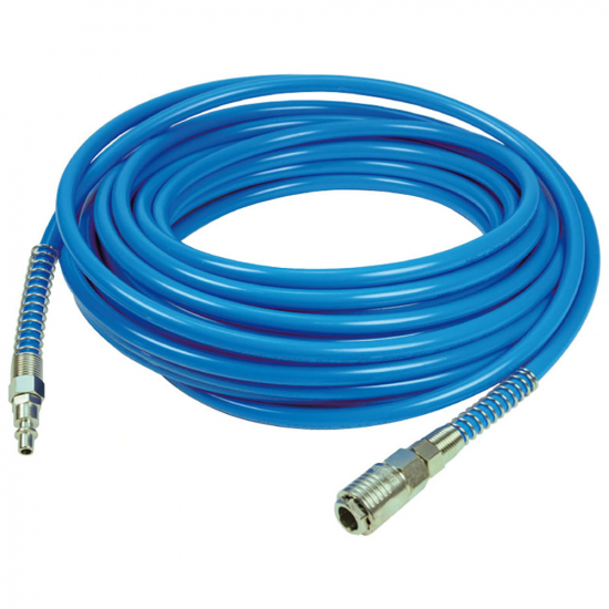 Tubo neum&aacute;tico 50 m en poliuretano di&aacute;metro 9/12 con racores r&aacute;pidos montados