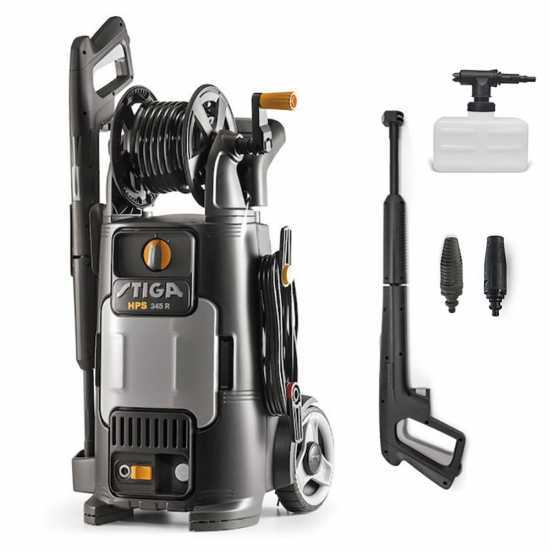 Stiga HPS 345 R - Hidrolimpiadora compacta de agua fr&iacute;a - 370 l/h - 145 bar