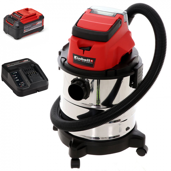 Einhell TC-VC 18/20 Li  - Aspirador de s&oacute;lidos y l&iacute;quidos de bater&iacute;a - 18V 5.2Ah