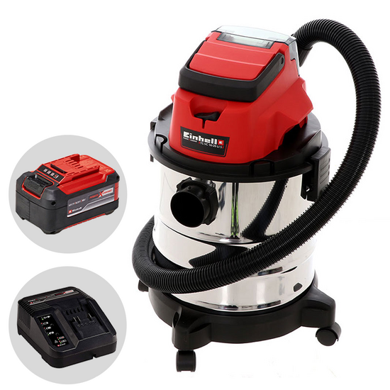 Einhell TC-VC 18/20 Li  - Aspirador de s&oacute;lidos y l&iacute;quidos de bater&iacute;a - 18V 5.2Ah