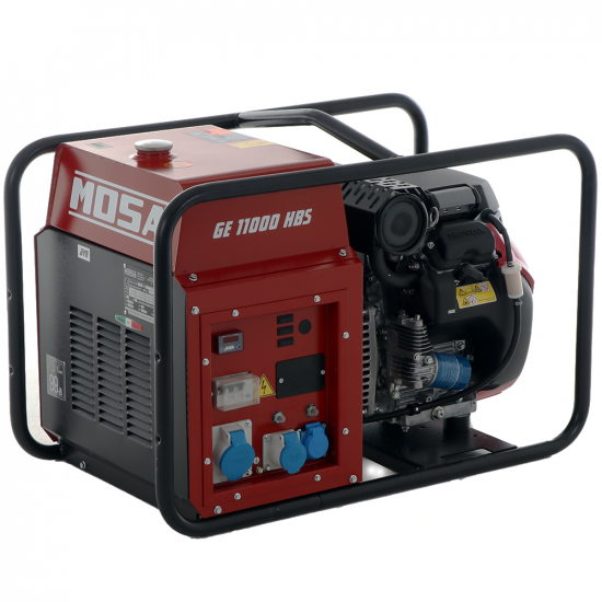 MOSA GE 11000 HBS - Generador de corriente a gasolina 9.9 kW - Continua 9 kW monof&aacute;sica - Motor Honda GX630