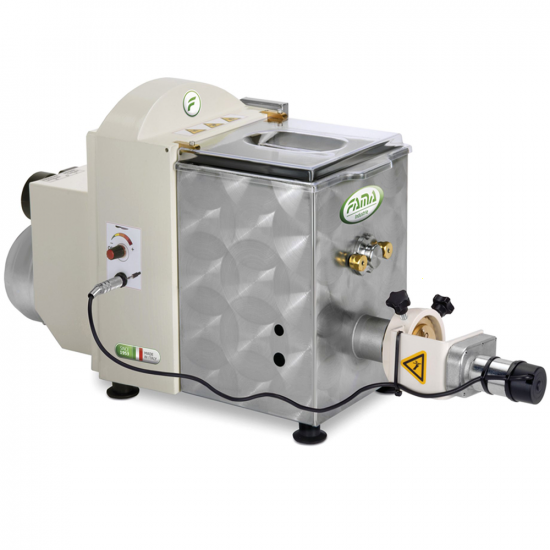 Fama Media con accesorio para cortar la pasta - M&aacute;quina de hacer pasta profesional 2 en 1 - Amasa y extrude