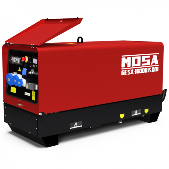 MOSA GE SX 16000 KDM - Generador de corriente a di&eacute;sel silencioso 14.4 kW - Continua 13.2 kW Monof&aacute;sico