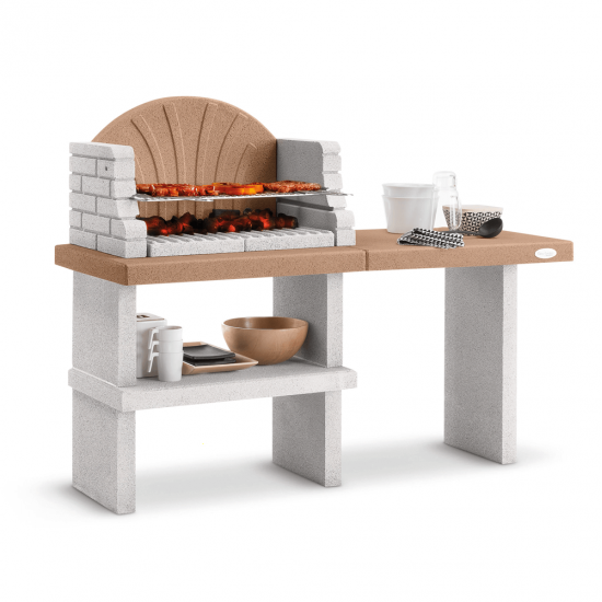 Palazzetti Vasto - Barbacoa de obra para le&ntilde;a y carb&oacute;n