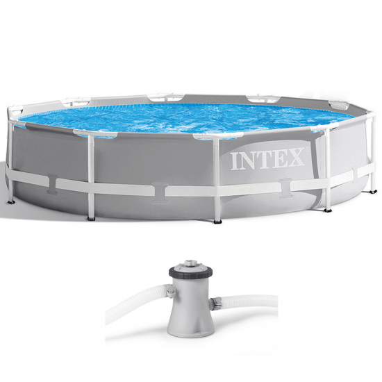 Intex Prisma Frame 26702NP - &Oslash;305x76 cm - Piscina Redonda + Bomba de filtro 45 W