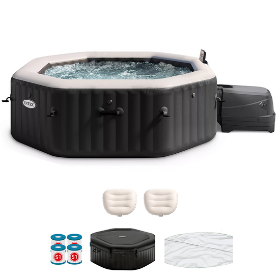 Intex Octogonal Jet &amp; Bubble Deluxe 28462EX - P&iuml;scina de hidromasaje spa
