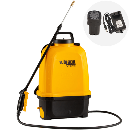 Volpi V-BLACK VITA 16 - Pulverizador eléctrico de mochila