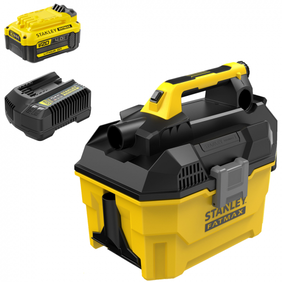 Stanley V20 SFMCV002B-XJ - Aspirador s&oacute;lidos y l&iacute;quidos port&aacute;til de bater&iacute;a - 18V 4.0Ah