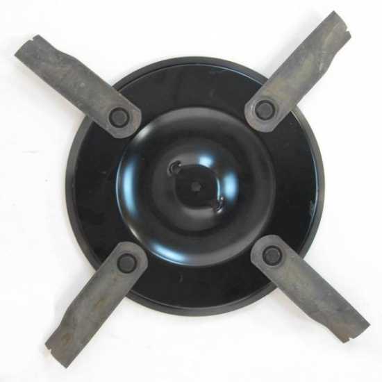 Disco con 4 cuchillas giratorias 57 cm profesional para hierba alta y trabajos pesados