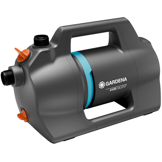 Gardena 4100 Silent - Bomba el&eacute;ctrica de jard&iacute;n para riego - motor 550 W