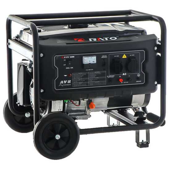 Rato R3000 - Generador de corriente a gasolina 3 kW - Continua 2.8 kW monof&aacute;sica