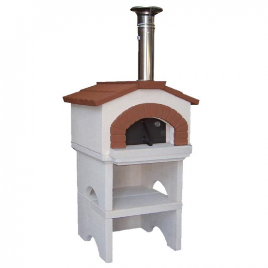 Linea VZ Ponza - Horno de le&ntilde;a de exterior con base - C&aacute;mara de cocci&oacute;n 55x59 cm