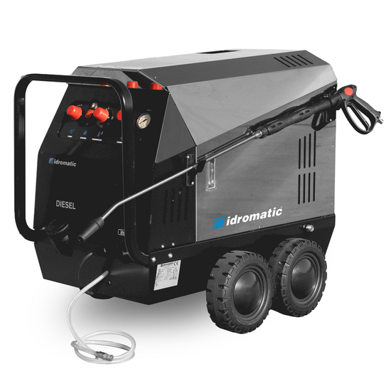 Idromatic Astra 200.15 - Hidrolimpiadora de agua caliente trif&aacute;sica industrial - 200 bar - 900 l/h