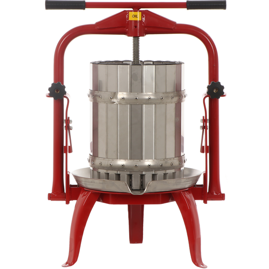 Baesso F25 Inox - Prensa de tornillo para fruta y verdura 20L - Jaula INOX