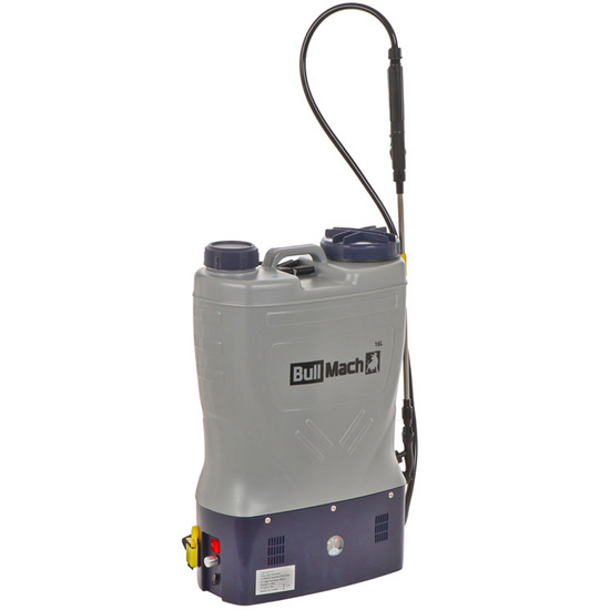 BullMach Pandora 16E Li - Pulverizador de mochila eléctrico de batería - 12V 8Ah