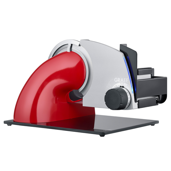 Graef SKS Line 700 Rossa - Cortadora de fiambre en voladizo con cuchilla de 170 mm - Con indicadores LED