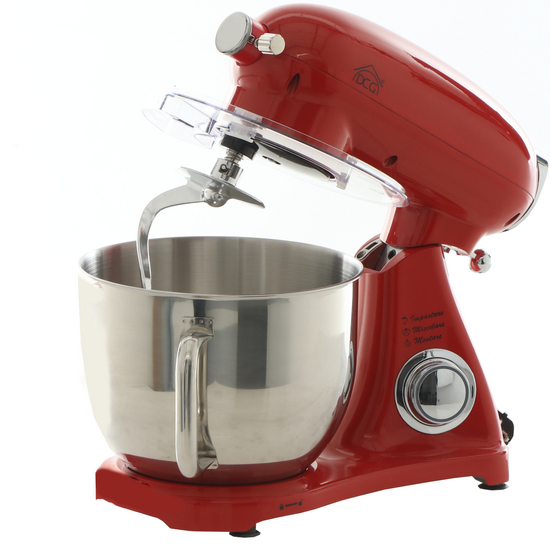 DCG KM1510R 7l - Amasadora planetaria - Cuba de acero de 7 l - Multifunci&oacute;n con desenganche r&aacute;pido