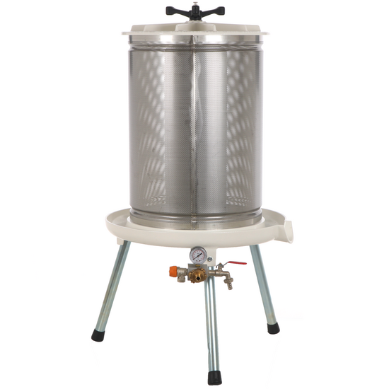 Enotecnica Pillan Garda - Hidroprensas para fruta 80 L - Jaula INOX