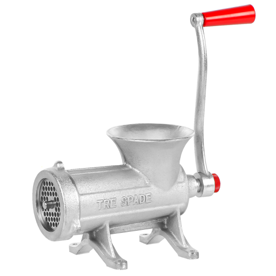 Tre spade TC-22 - Picadora de carne manual de mesa con manivela - de hierro fundido - n.22