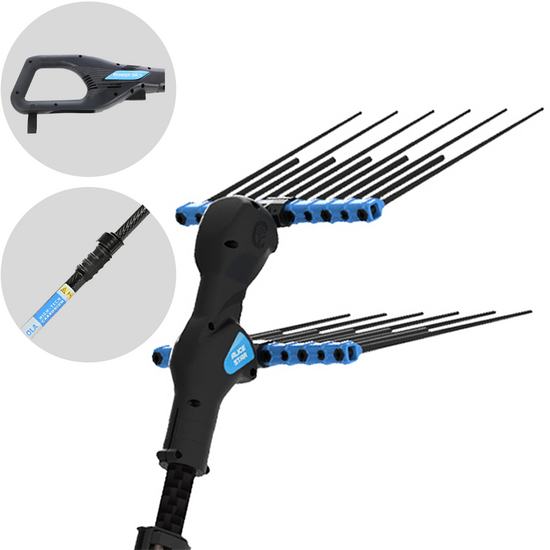 Campagnola Alice STAR 58 PLUS - P&eacute;rtiga de carbono de 245 - 330 cm - Vareador de aceitunas el&eacute;ctrico