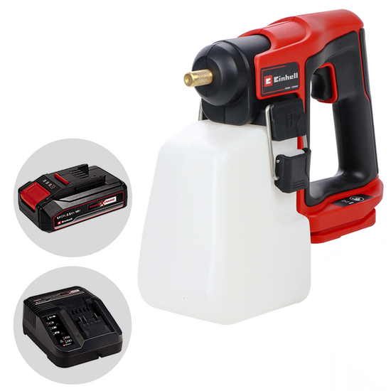 Einhell GE-WS 18/10 Li - Pulverizador de bater&iacute;a port&aacute;til - Bater&iacute;a de 18V 2.5Ah