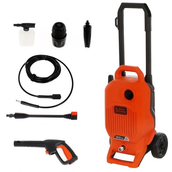 Black &amp; Decker BEPW1700-QS - Hidrolimpiadora de agua fr&iacute;a - 125 bar - 408 l/h