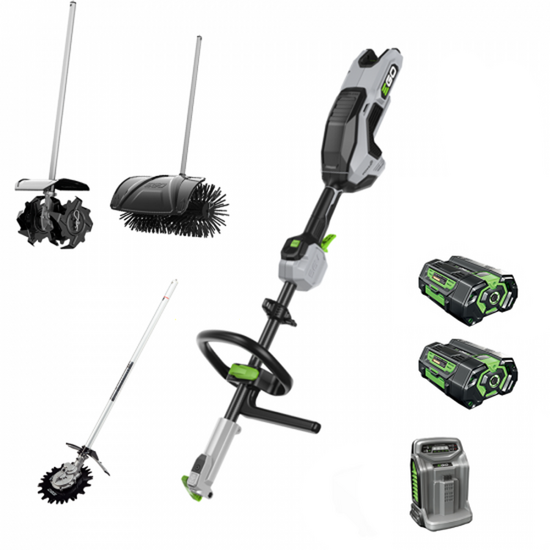 PROMO EGO MRC 2306 E - Cepillo multifunción para suelos exteriores - 2x 56V 4Ah